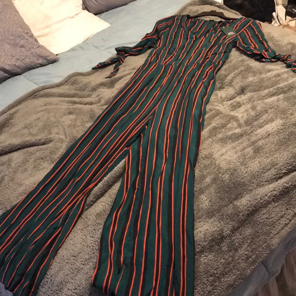 Striped jumpsuit